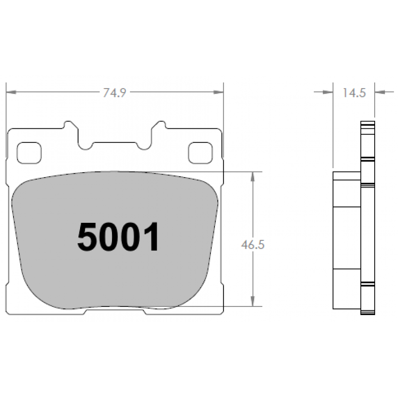 ABS-friendly for rear axles. Race brake pads - Toyota GR Yaris Sport / GR Corolla
rear pad